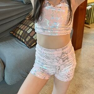 Pink and Silver Kids Matching Set